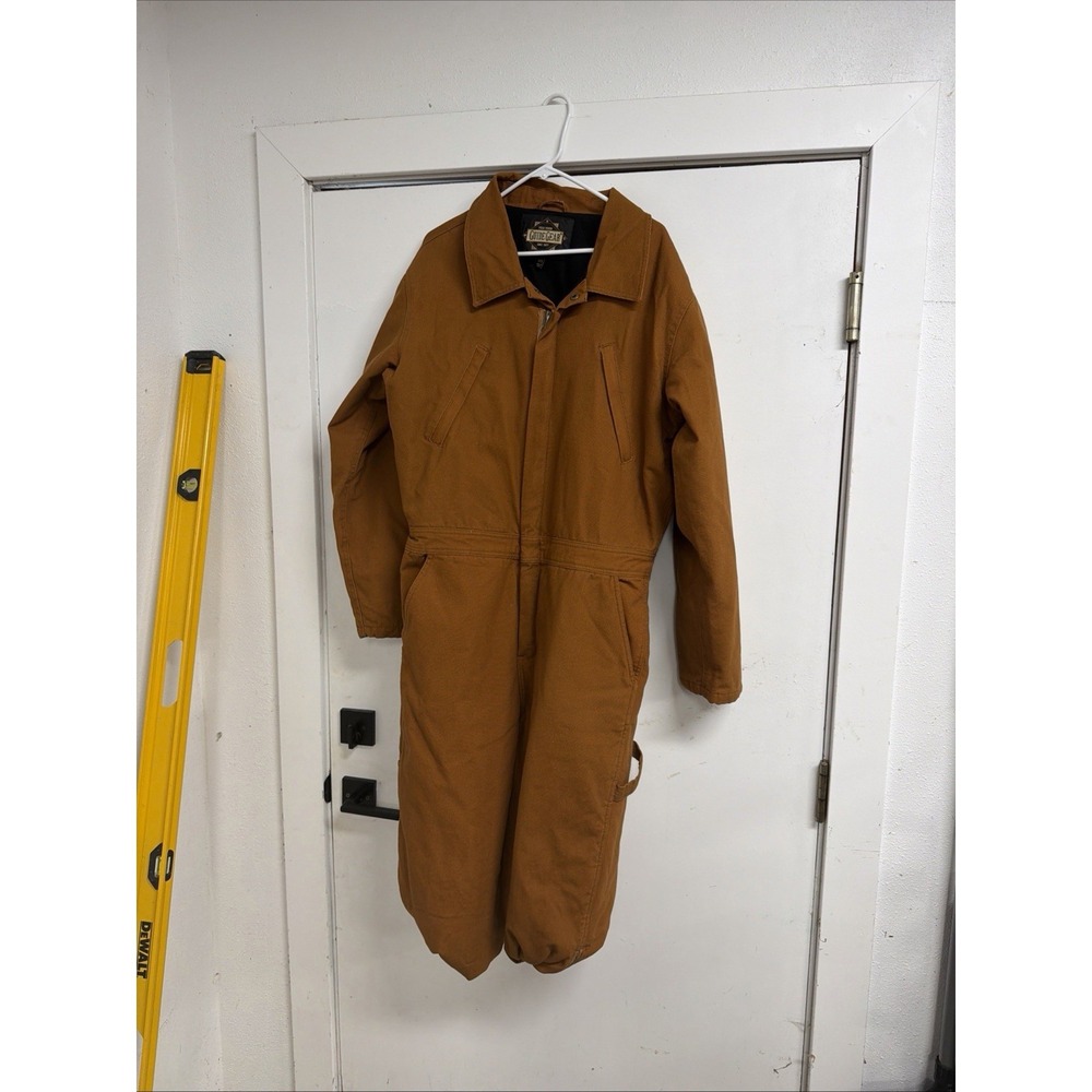 Guide Gear insulated‎ duck coveralls featuring a rugged cotton canvas shell